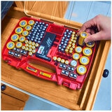 Battery Daddy Battery Organizer and Storage Case with Tester