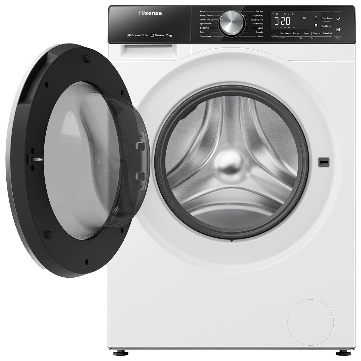 Hisense 10kg Front Load Washing Machine White HWFS1015E