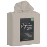 Purely Organic 300TC Cotton Sheet Set 4 Piece King Bone