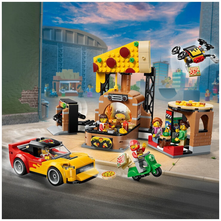 LEGO City Pizza Delivery Experience with Vehicles 60496