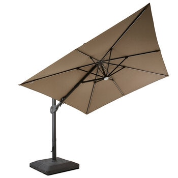 Atleisure Solar LED Cantilever Umbrella 3M With Base Mushroom