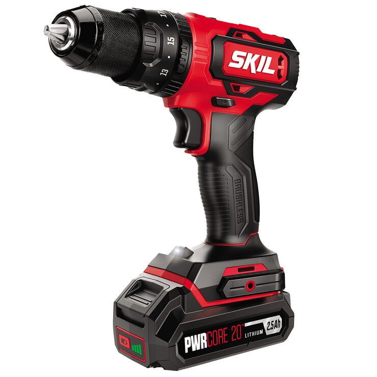 SKIL PWRCORE 20V Brushless Hammer Drill Impact Drill Combo Pack CB7483E-20
