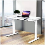 Seville Classics Air Lift Height Adjustable Electric Desk with Drawer/