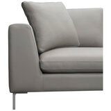 Moran Pico 3.5 Seater Sofa with Right Chaise Dove Silver