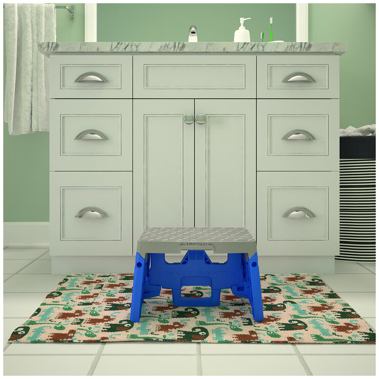 COSCO 1-Step Plastic Folding Step Stool 2 Pack