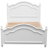 Moran Cassis Queen Bed with Encasement and Slats White