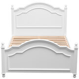 Moran Cassis Queen Bed with Encasement and Slats White
