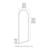 CAFE LIGHTING & LIVING Archibald Floor Mirror Black
