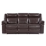 Valencia Charlie 3-Seater Leather Recliner Lounge Chocolate Color
