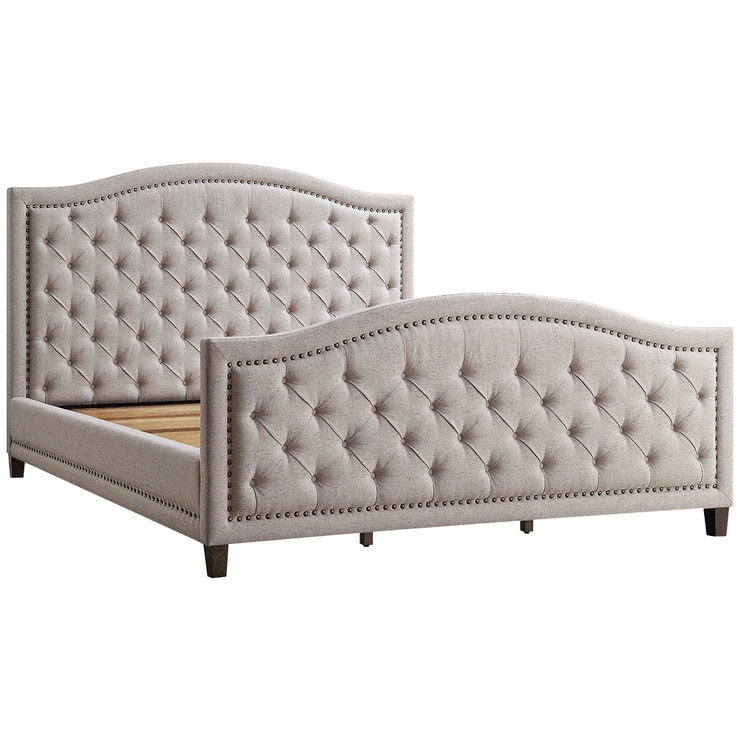 Thomasville Fully Upholstered King Bed Beige Costco Australia
