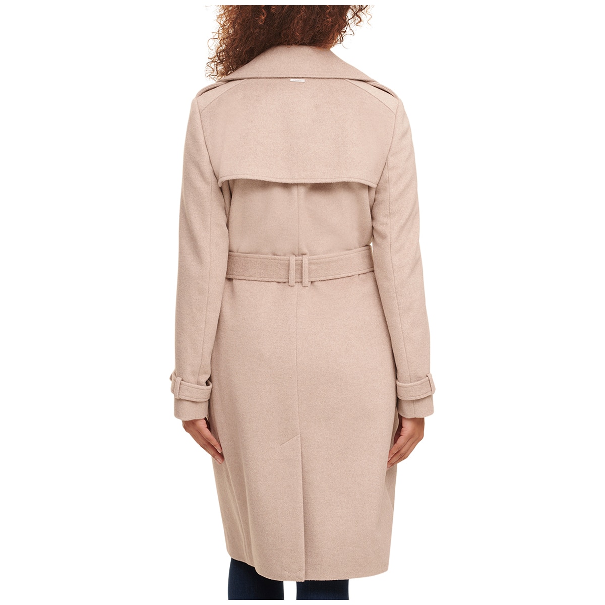 DKNY Wool Coat Bone