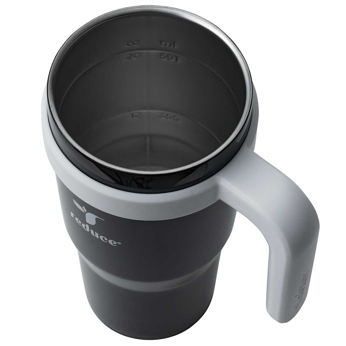 Reduce Cold1 Mug 700ml x 2 Pack Black And White