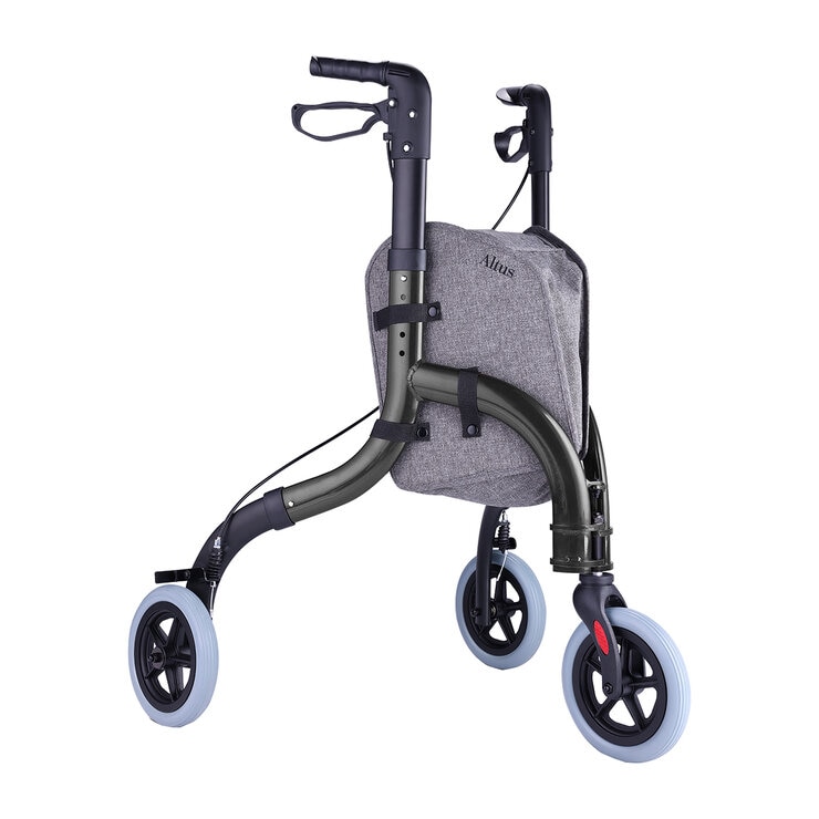 Altus Premium Lightweight 3-Wheel Rollator Walker with Convenient Storage Bag