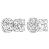 18KT White Gold 0.50ctw Round Diamond Stud Earrings