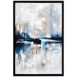 Cafe Lighting and Living Almost Famous Enhanced Canvas Print, Blue Black/
