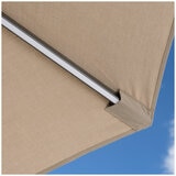 SunVilla Tan LED Market Umbrella 3M