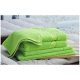 Kingtex Plain dyed 100% Combed Cotton towel range 550gsm Bath Sheet set 7 piece - Lime