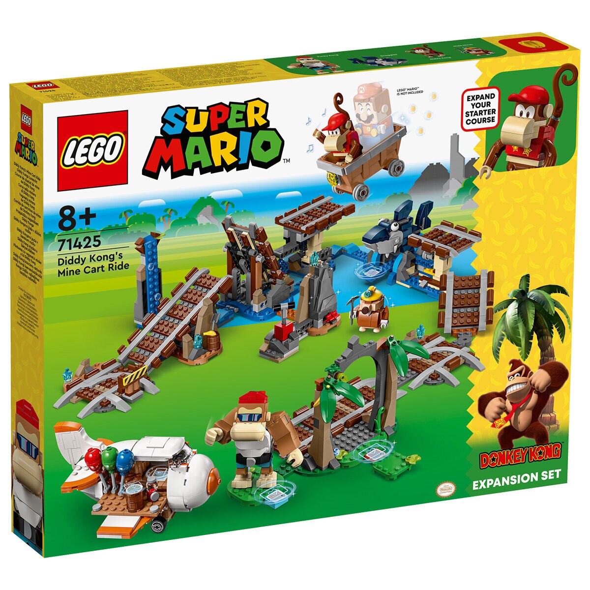 LEGO Super Mario Diddy Kong's Mine Cart Ride Expansion Set 71425