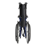 Altus Transport Wheelchair Lightweight Folding Self Propelled 20-inch Wheel - BLUE