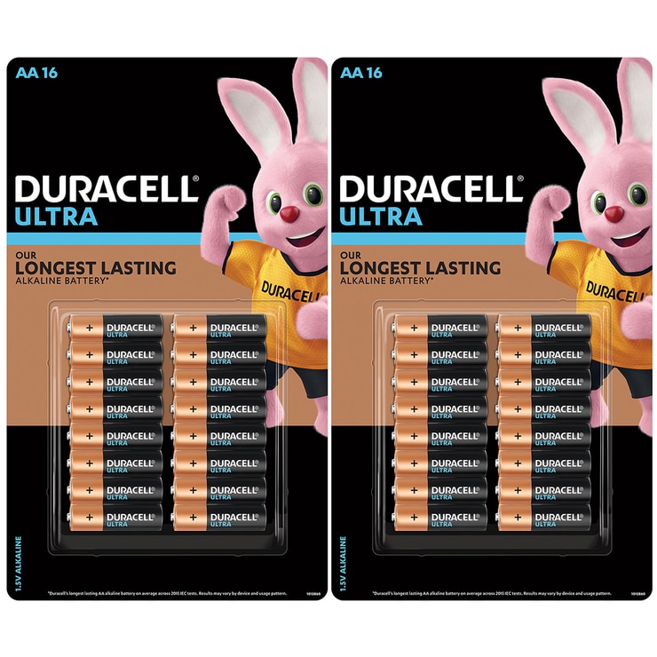 Duracell Ultra Alkaline AA Batteries 16 x 2pk Costco Australia