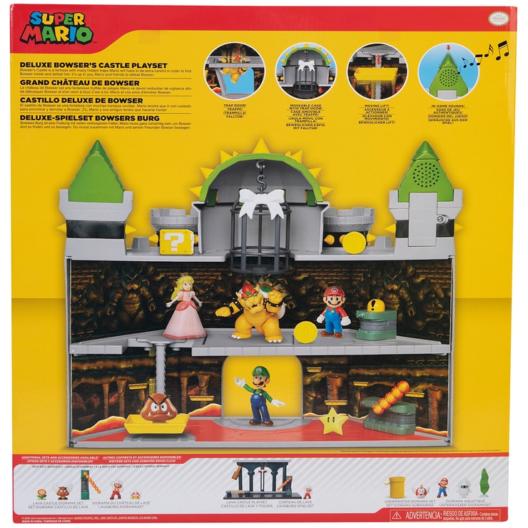 Deluxe Bowser Castle Playset with 4 extra figures Costco Australia