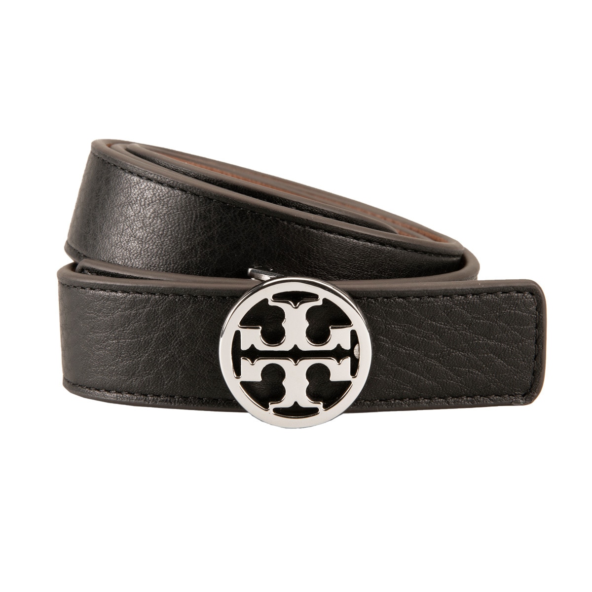 Tory Burch 1 Inch Reversible Logo Belt Silver | Costco Au...