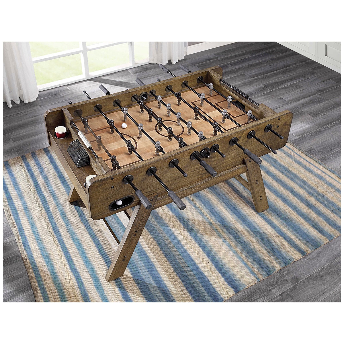 Bayside Furnishings Wood Foosball Table