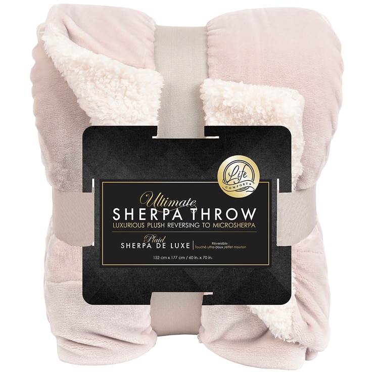 Life Comfort Ultimate Sherpa Throw Grey Costco Australia