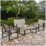 SunVilla Helio 4 Piece Outdoor Patio Seating Set