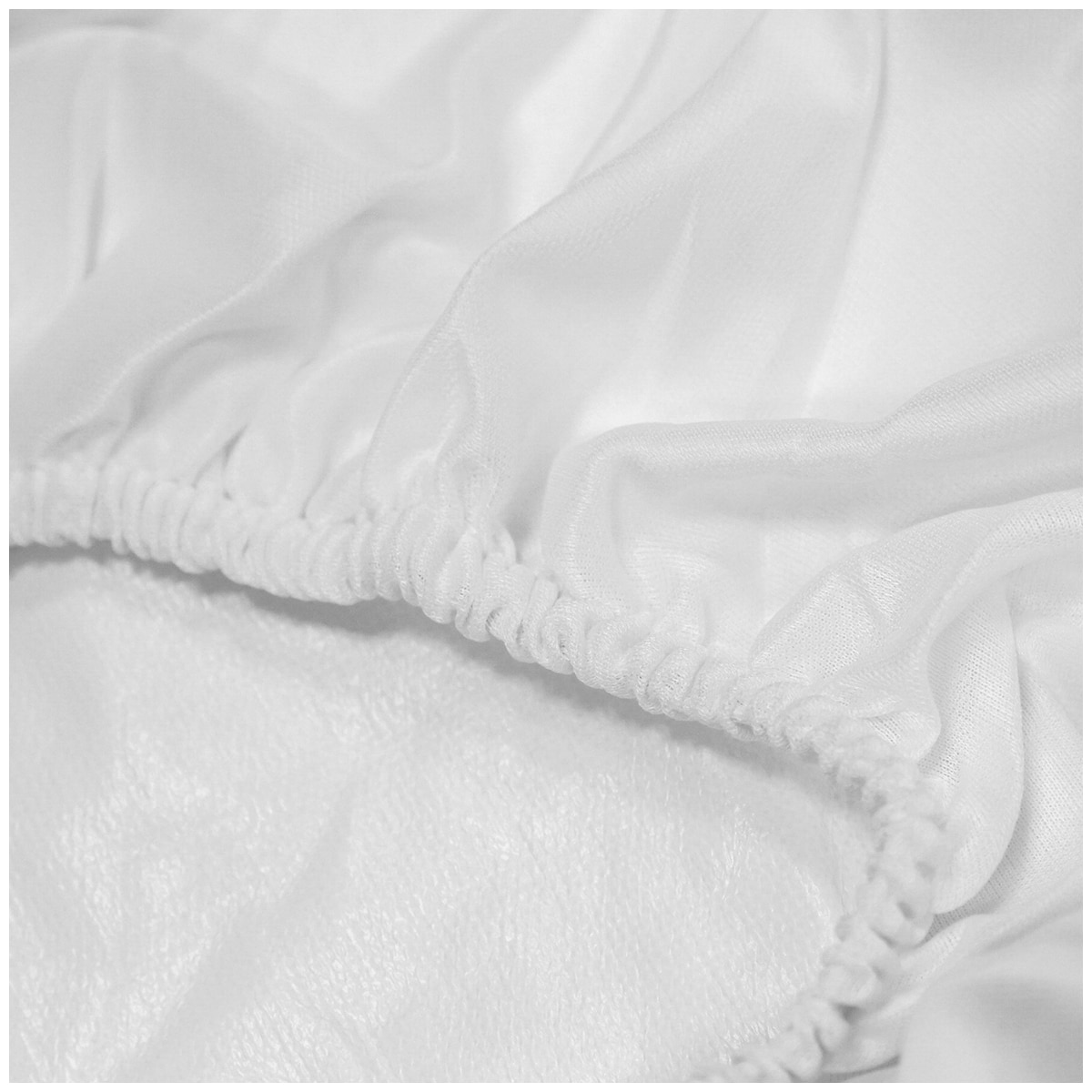 Kingtex Waterproof Mattress  Protector- Quilted Cotton Cover Double - White