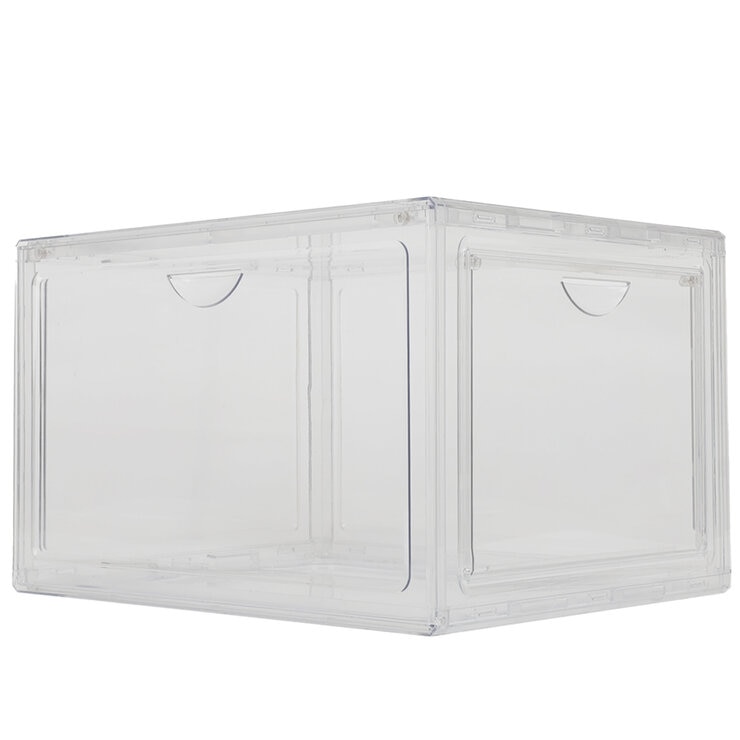 Stackable Shoebox & Organizer 4 Pack