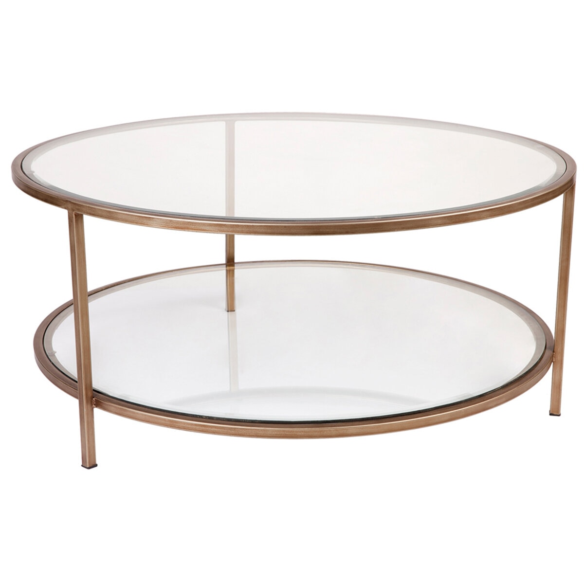 CAFE LIGHTING & LIVING Cocktail Glass Round Coffee Table