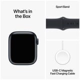 Apple Watch Series 9 GPS 45mm Midnight Aluminium Case with Midnight Sport Band