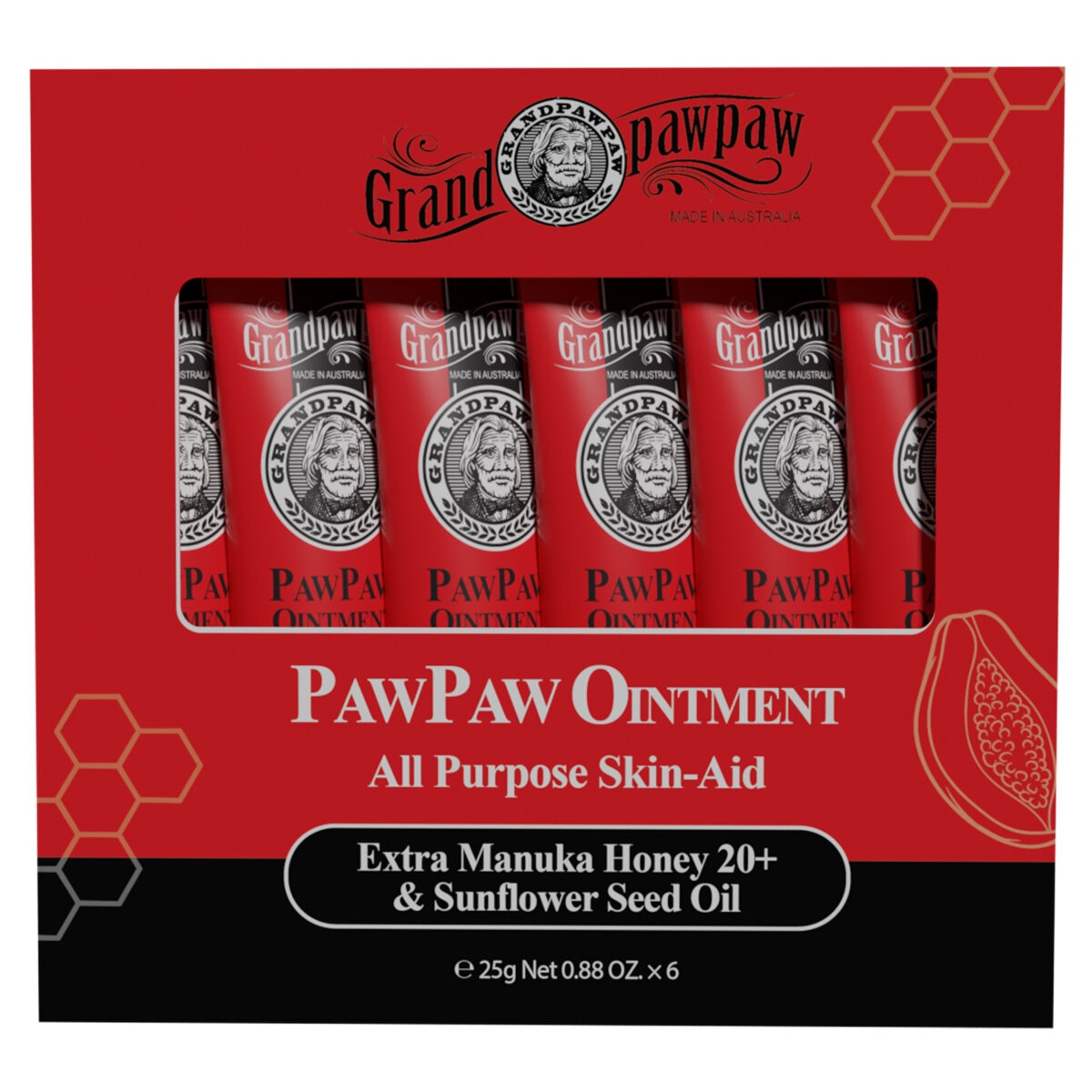 Grandpawpaw Pawpaw Ointment 6 x 25g Grandpawpaw Pawpaw Ointment 6 x 25g