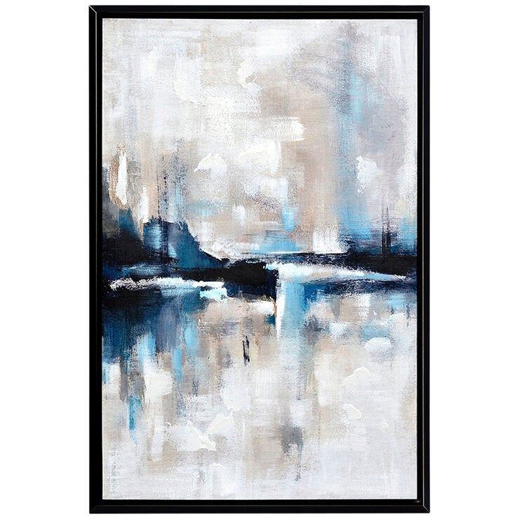 Cafe Lighting and Living Almost Famous Enhanced Canvas Print, Blue Black/ Cafe Lighting and Living Almost Famous Enhanced Canvas Print, Blue Black/