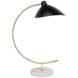 Cafe Lighting and Living Seville Table Lamp GoldWhite