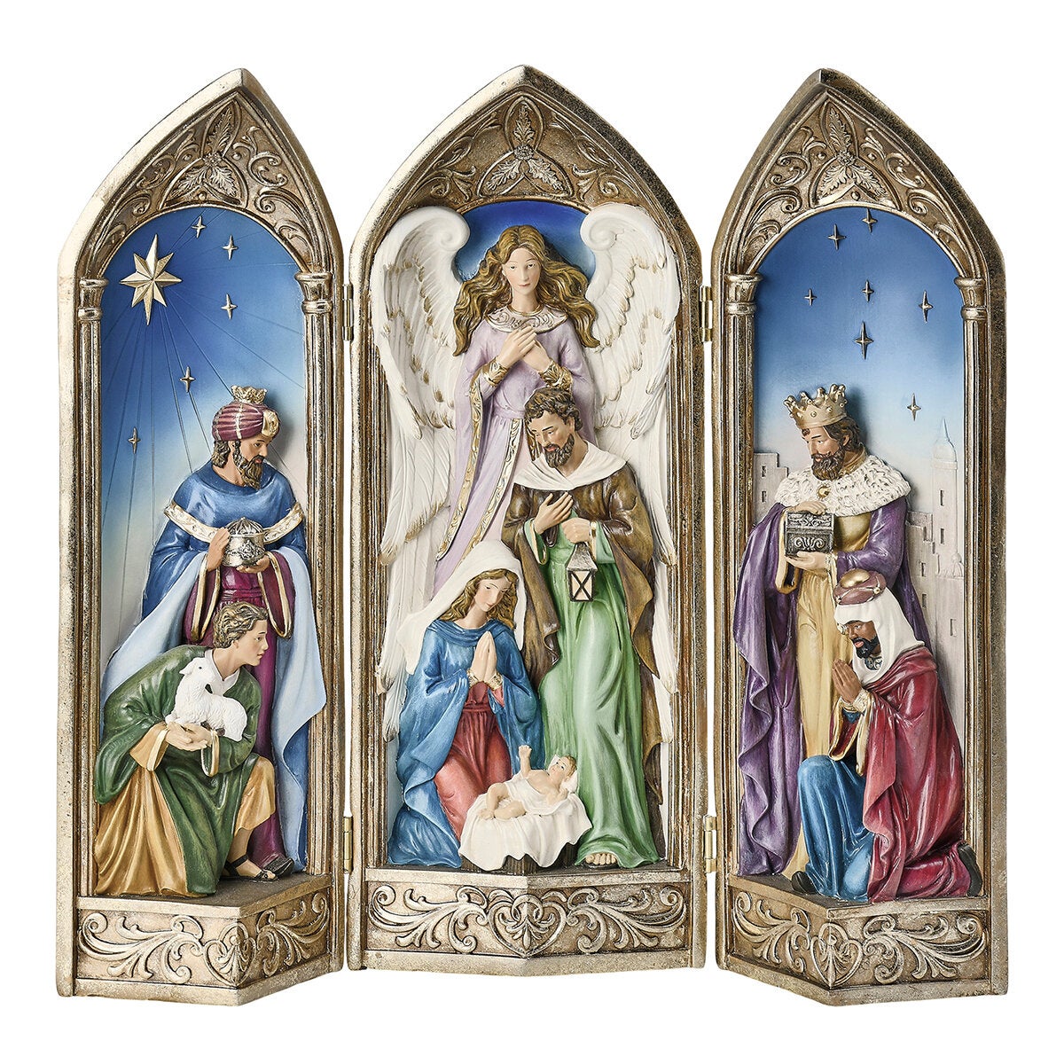 40.6cm Nativity Scene Tri-Fold