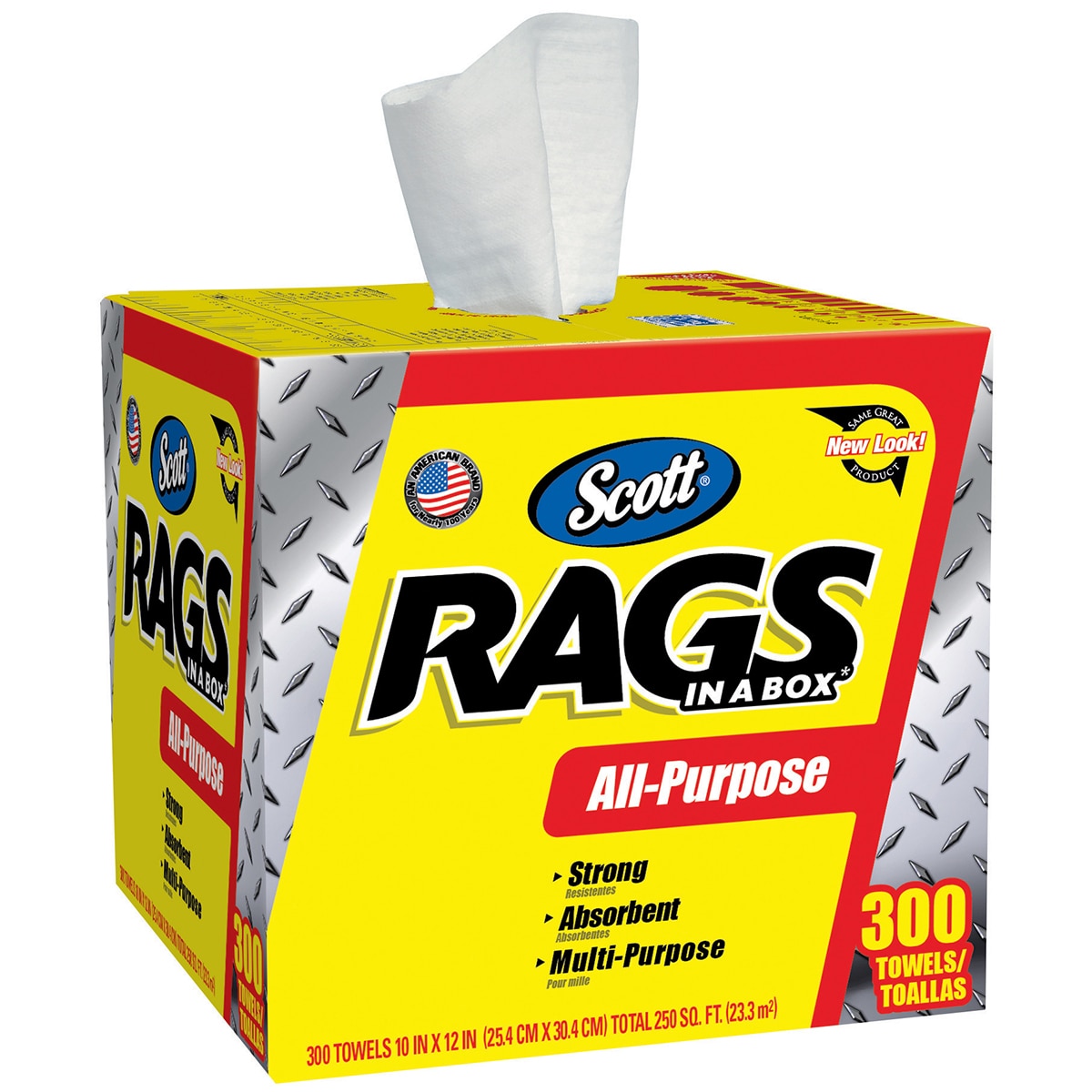 Scott Rags In A Box 300 Cartonb