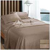 Kingtex 1100 Thread Count RAMESSES Cotton Sateen Sheet Set King - Doeskin