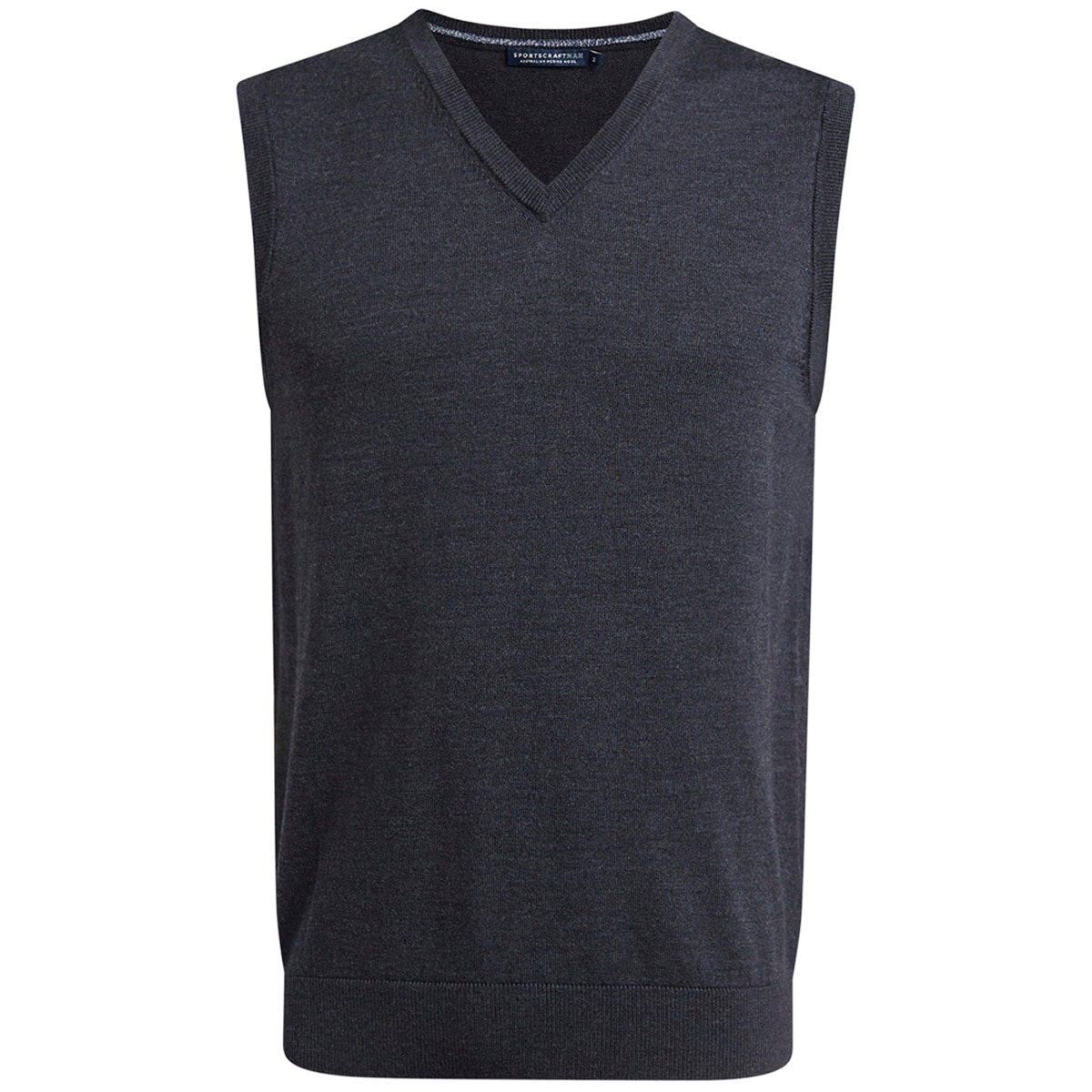 Sprotscraft Men's V Neck Knit Vest Charcoal Costco Aust...