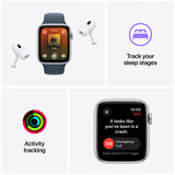 Apple Watch SE GPS 40mm Starlight Aluminium Case with Starlight Sport Band - S/M