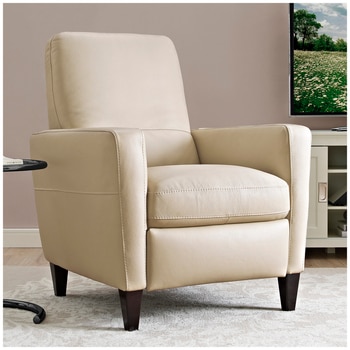 Natuzzigroup Top Grain Leather Pushback Recliner