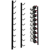 Wine Stash Wall Mounted Wine Rack Side Facing Bottles