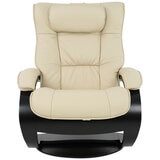 Moran Fjords Regent C-Base Large Chair and Ottoman Vanilla