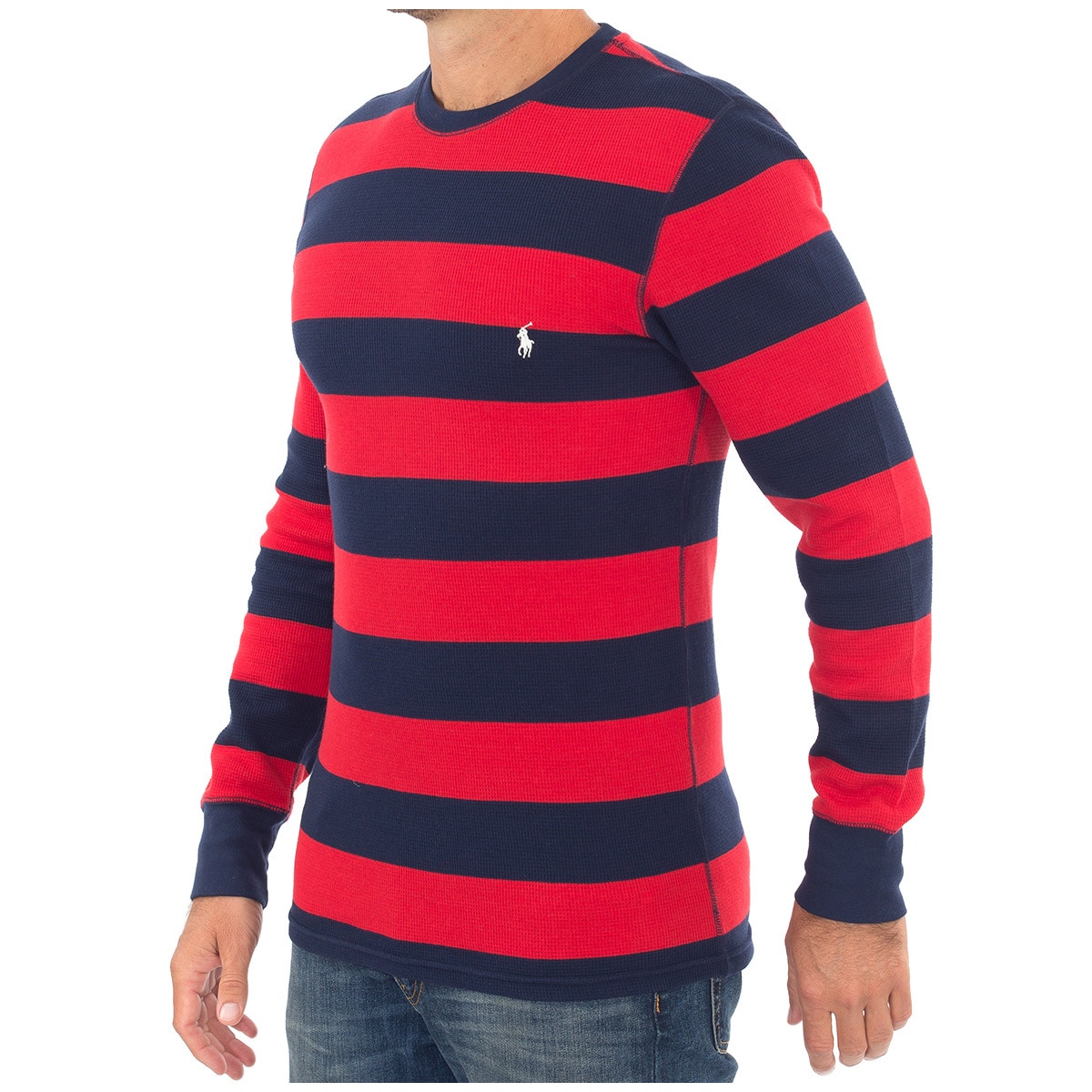 Ralph Lauren Long Sleeve Polo - Red Stripe