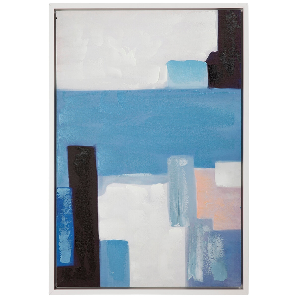 Cafe Lighting and Living Copenhagen Enhanced Canvas Print BlueWhite