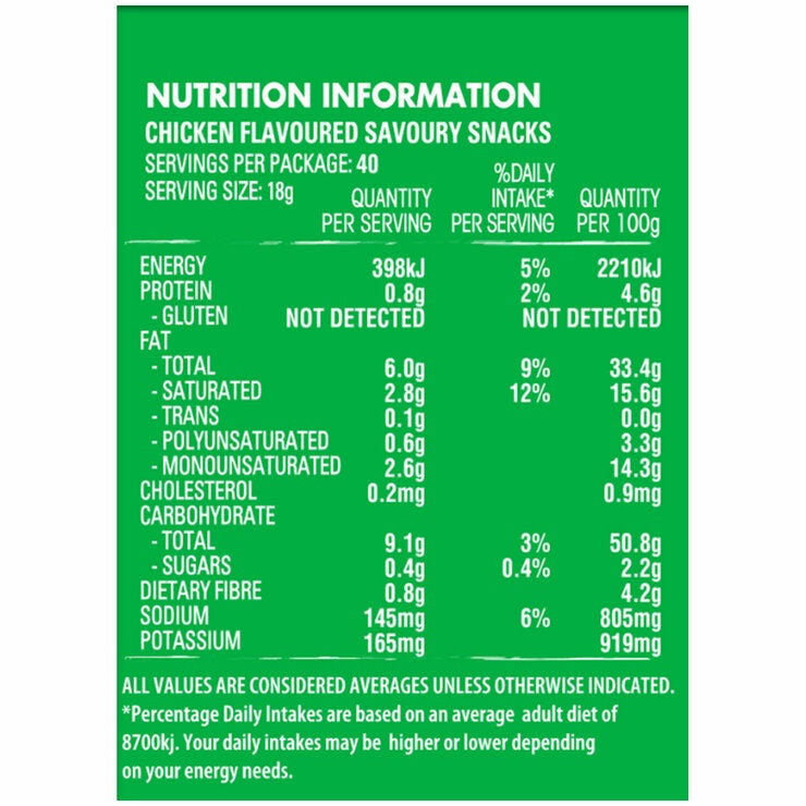 JMP Jumpy's Chicken Flavoured Crunchy Potato Snacks 40 x 18g