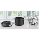 Cuisinart SmartNest Hard Anodized Cookware Set 11 Piece with Lid Organiser