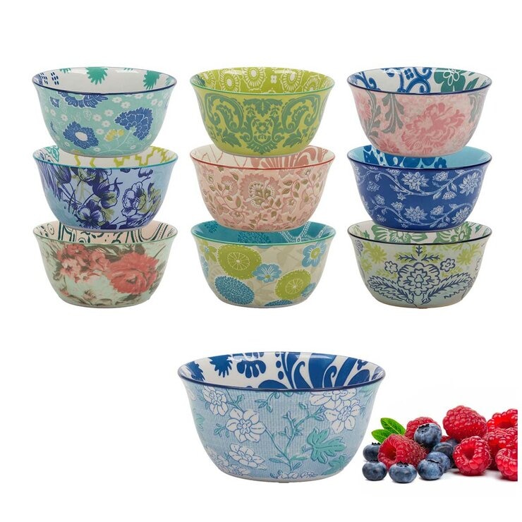 Certified International Provence Stoneware Bowls 10 Piece Set