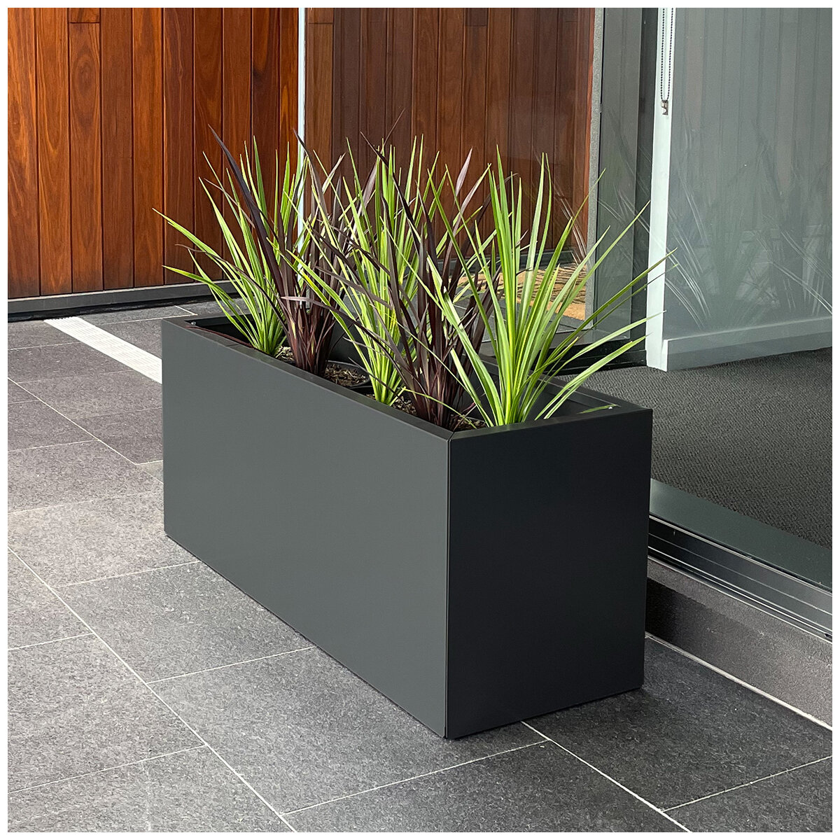Greenlife Designer Planter Box L x 900 x W x 340 x H 400mm Charcoal